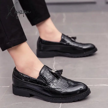 Fashion Shoe Office Shoes For Men Casual Breathable Leather Loafers Driving Moccasins Comfortable